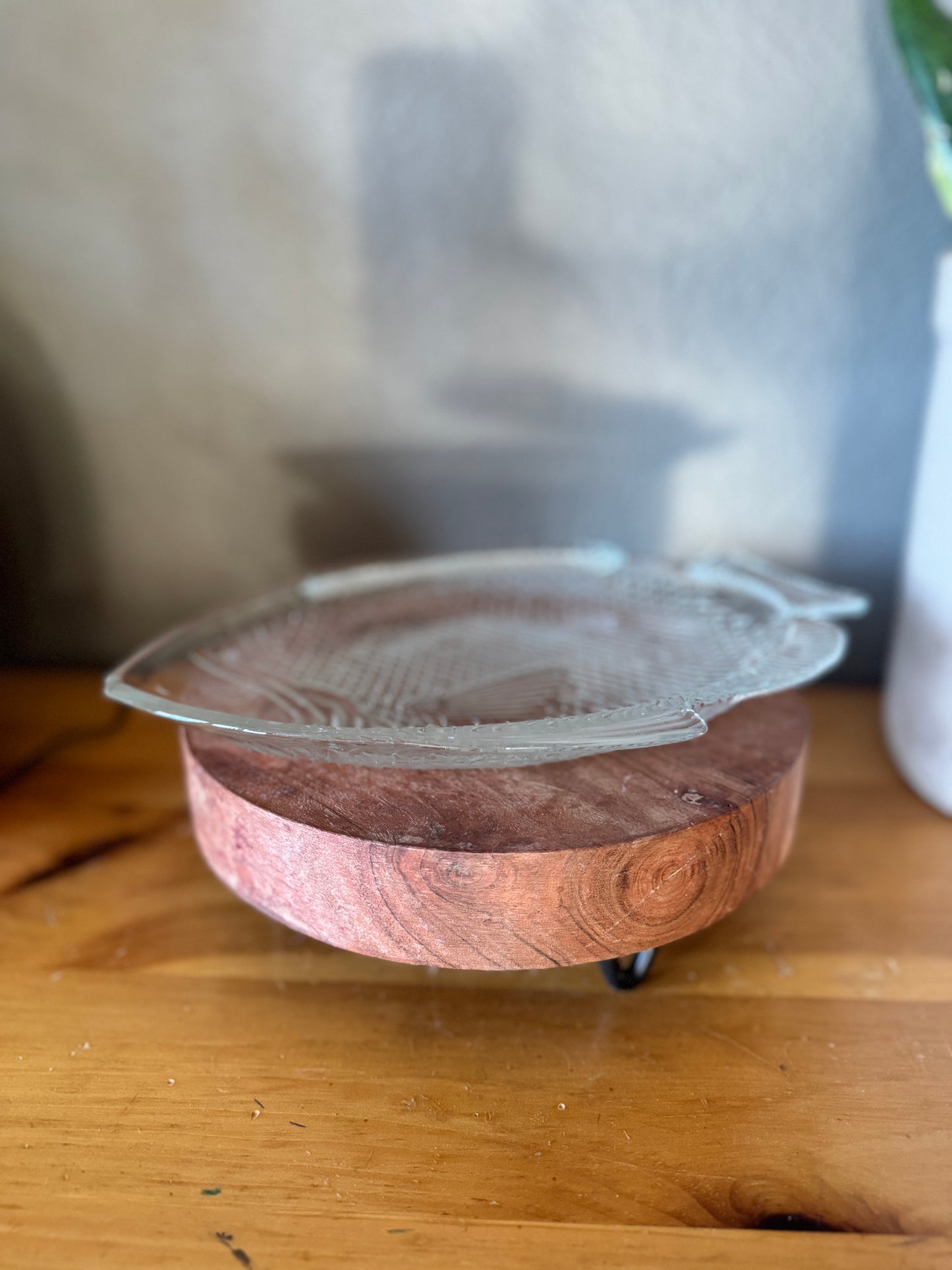 Vintage Glass Fish Platter
