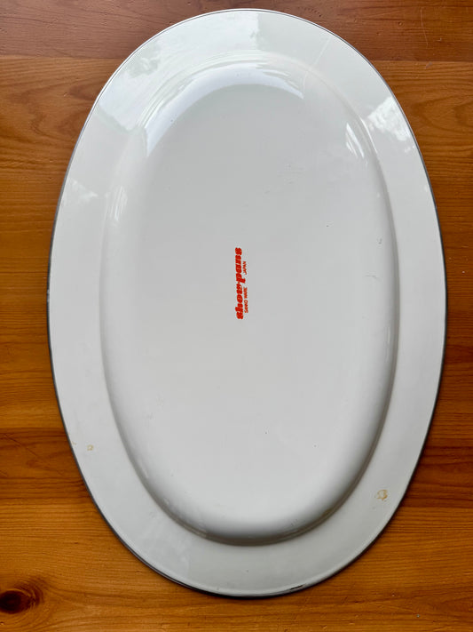 Large MCM 70’s Orange Poppy Platter