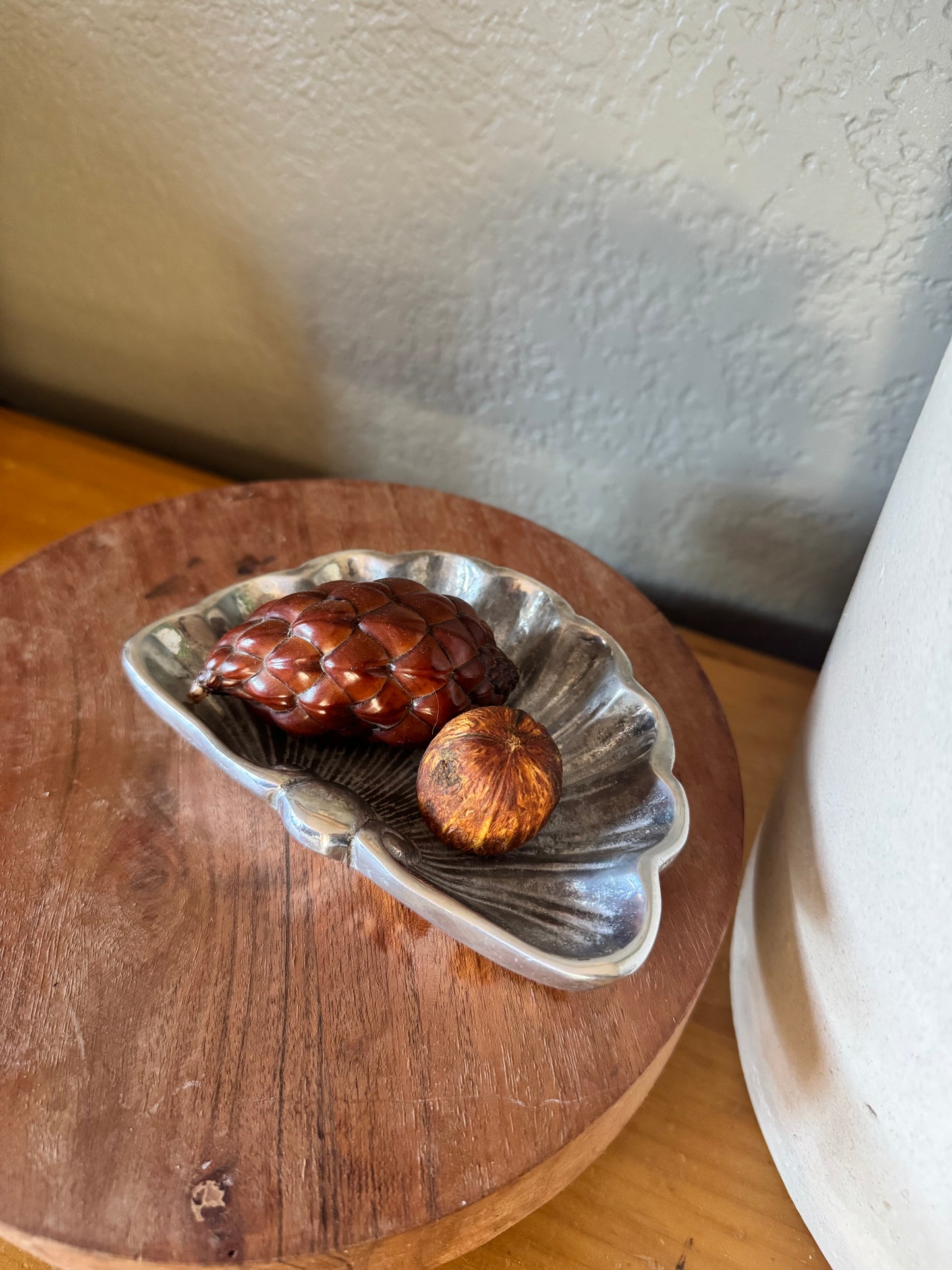 Vintage Silver Shell Trinket Dish