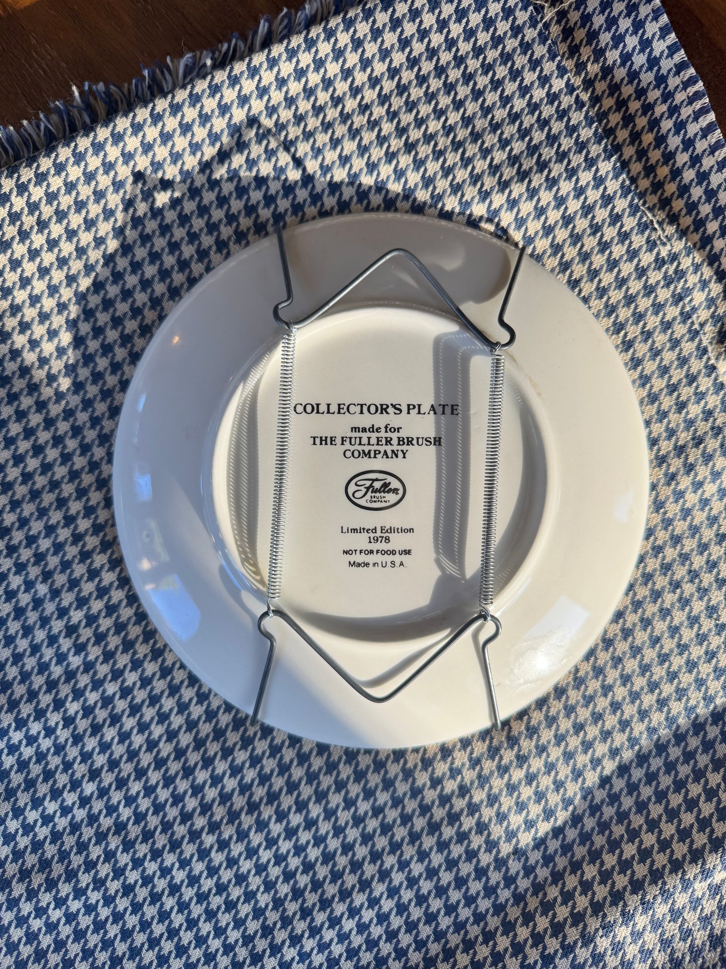 The Old Homestead in Winter Collector’s Plate with Hanger