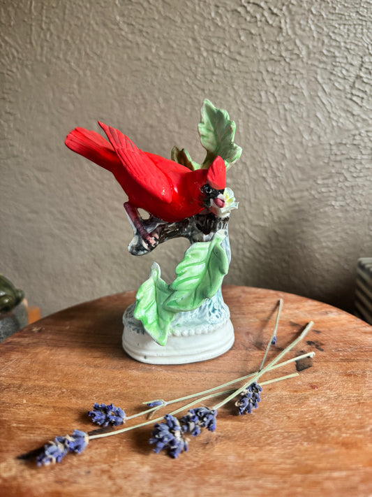 Vintage Porcelain Cardinal Figurine