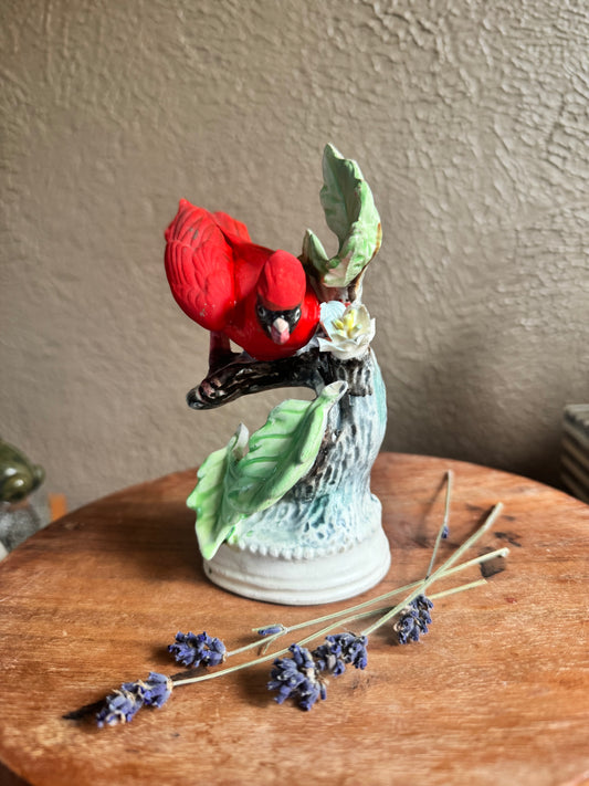 Vintage Porcelain Cardinal Figurine