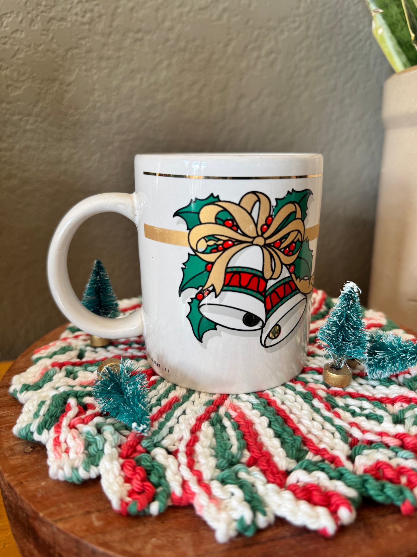 Vintage Holiday Bells Mug (1992)
