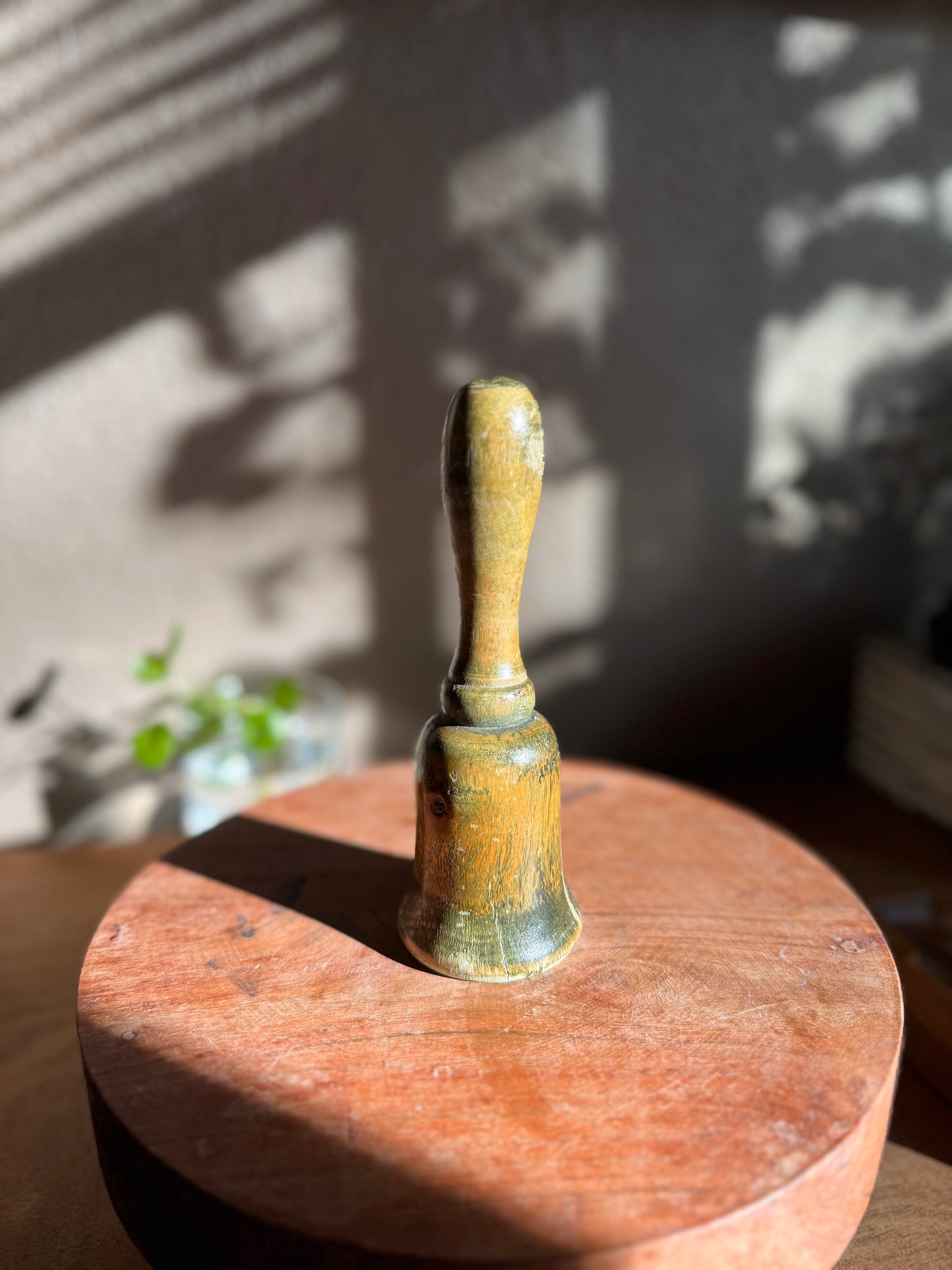 Vintage Wooden Hand Bell
