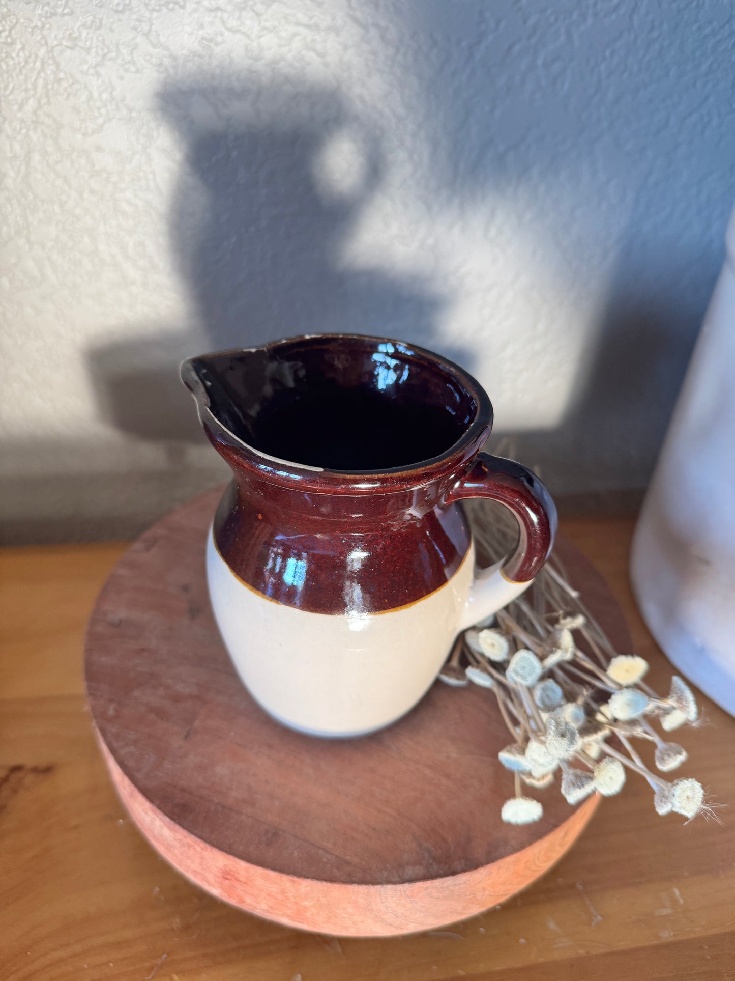 Small Vintage Earthenware Pitcher/Vase