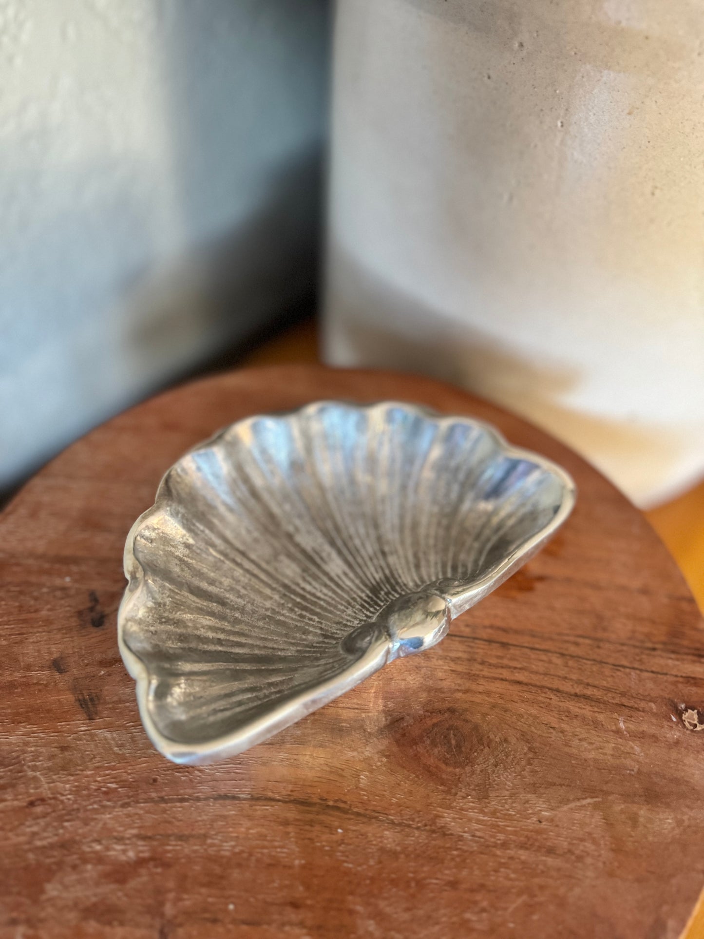 Vintage Silver Shell Trinket Dish