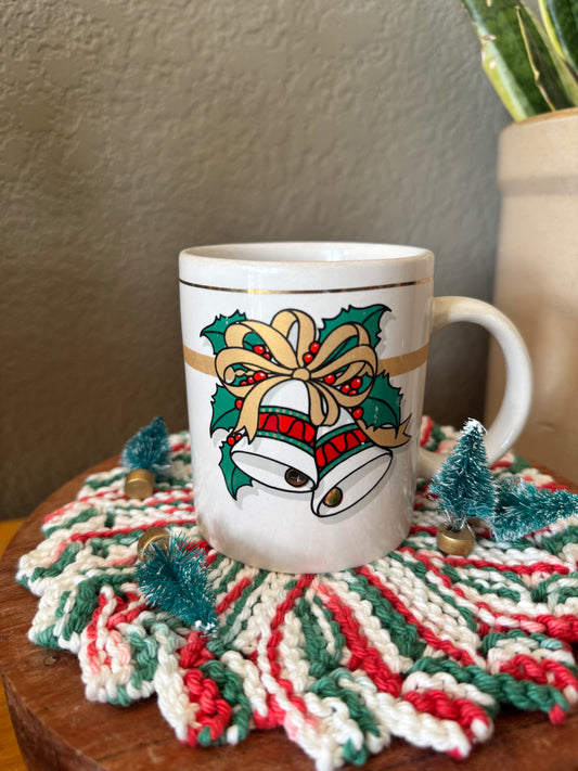 Vintage Holiday Bells Mug (1992)