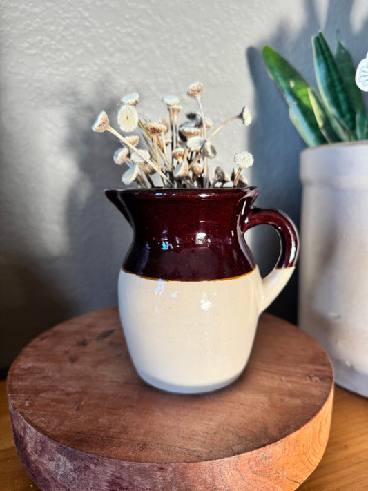 Small Vintage Earthenware Pitcher/Vase