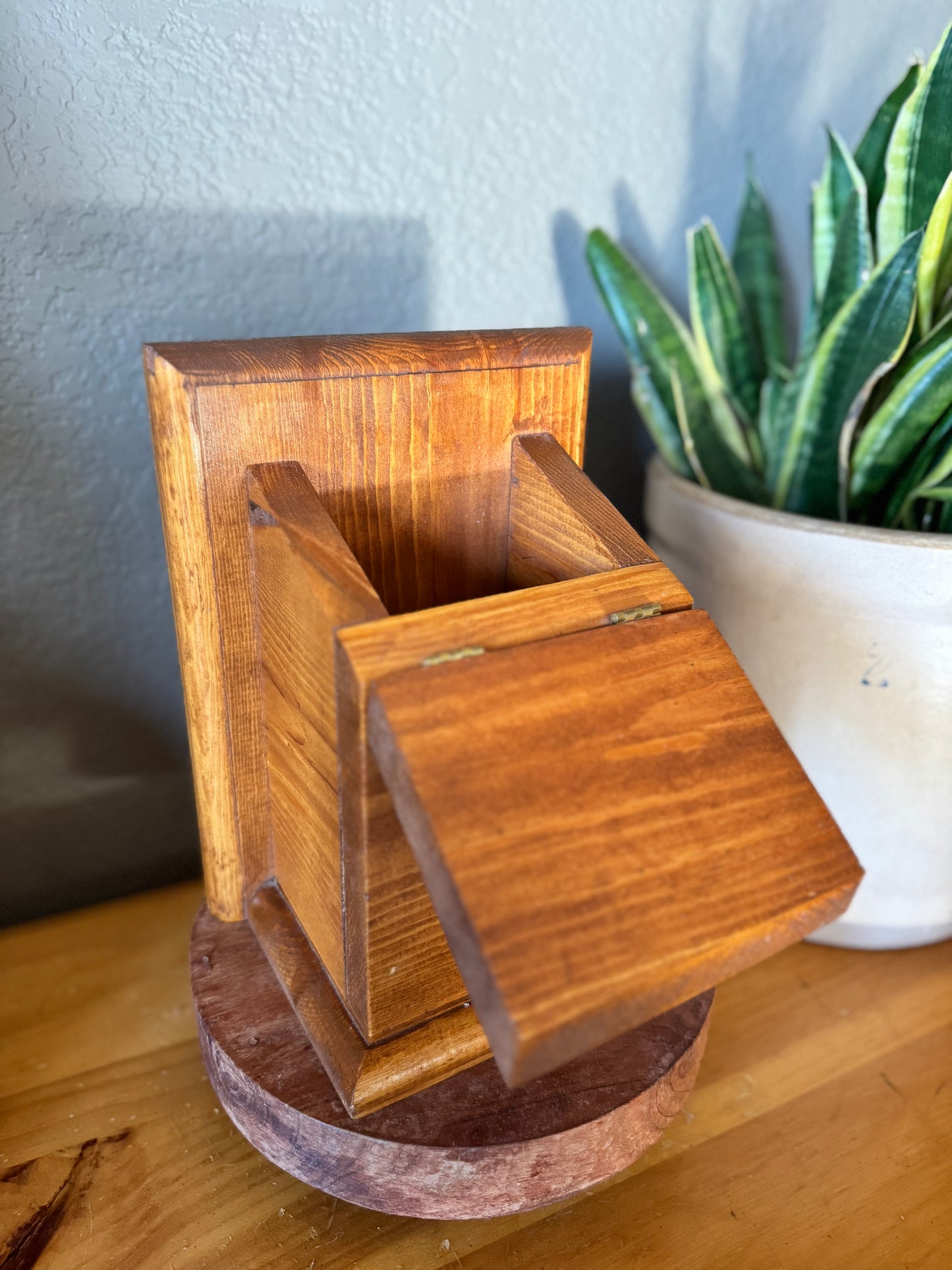Vintage Wooden Storage Box
