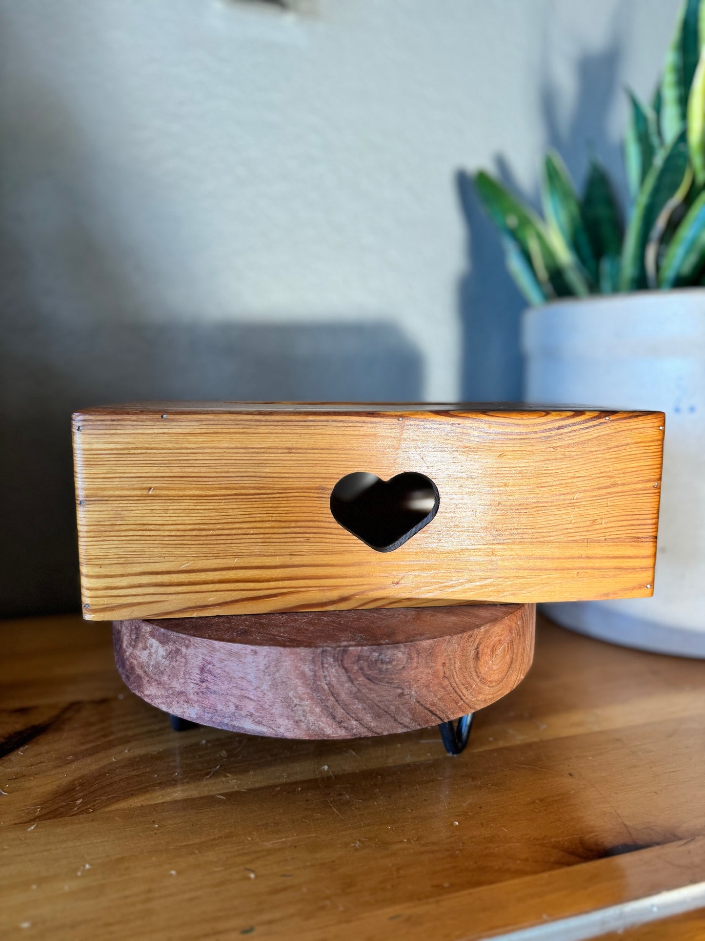 Vintage Wooden Tissue Box Cover