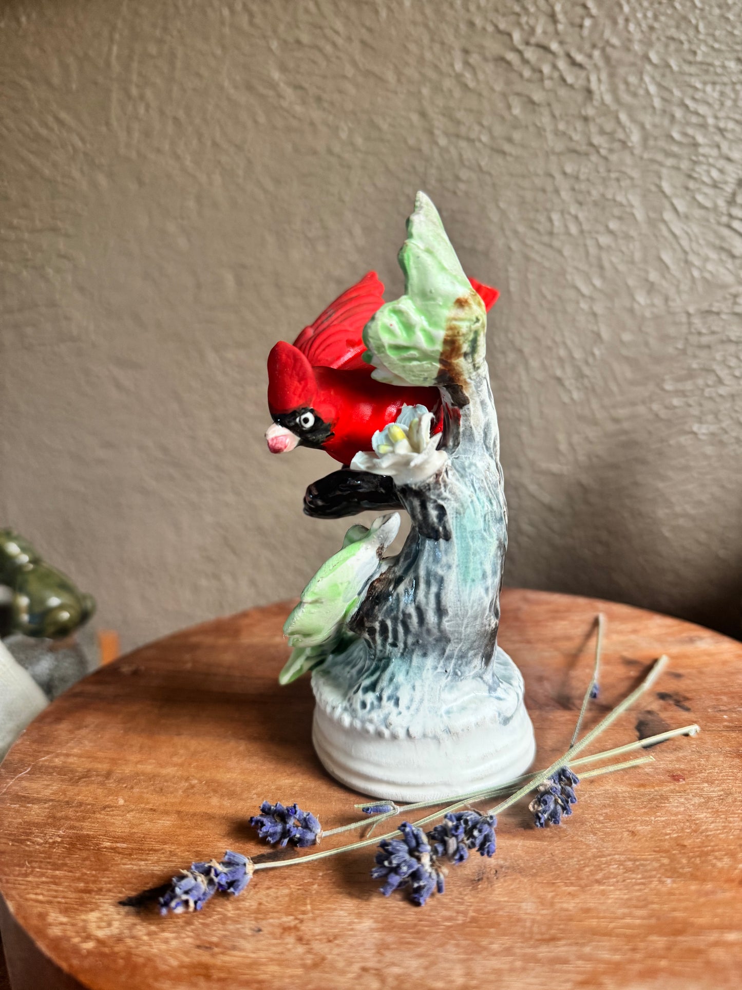 Vintage Porcelain Cardinal Figurine