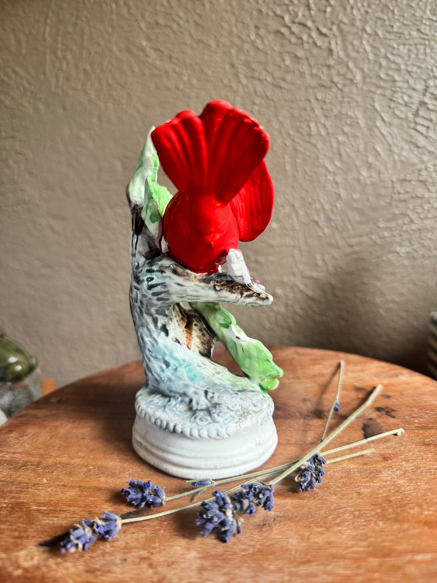 Vintage Porcelain Cardinal Figurine