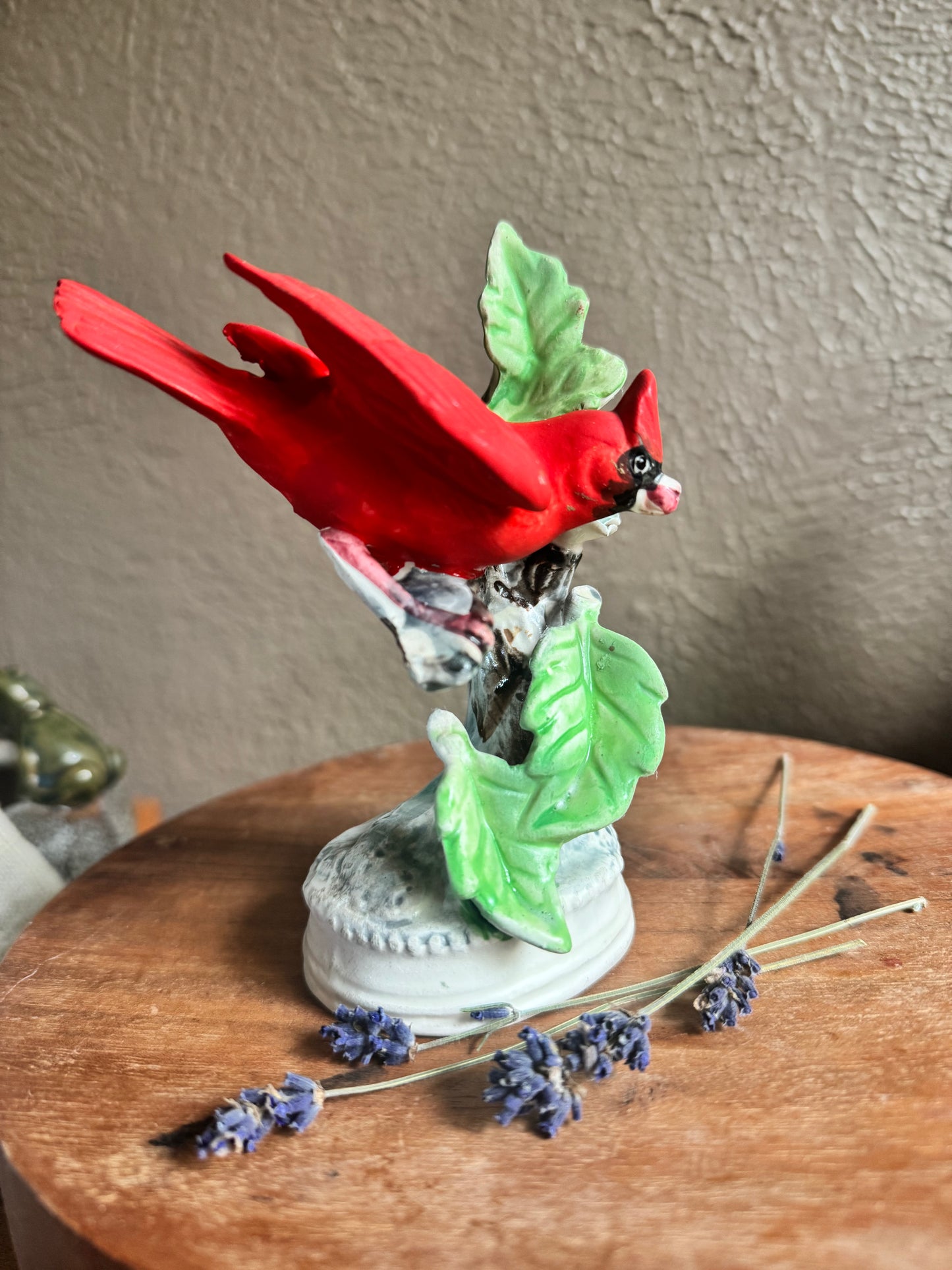 Vintage Porcelain Cardinal Figurine